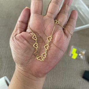 18k Saudi gold necklace 18inch